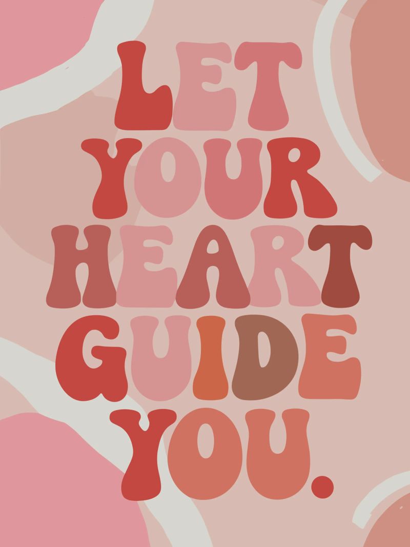 Let Your Heart Guide You – Boho Pastel Abstract pellicola backlit da Soleil Basque