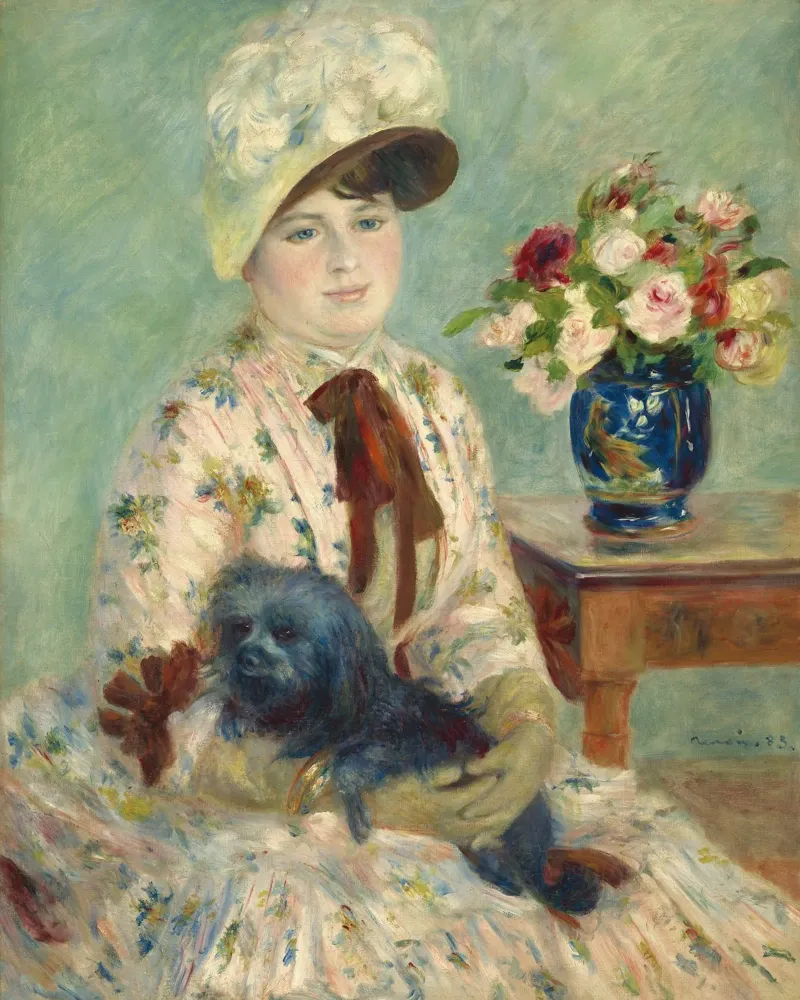 Pierre-Auguste Renoir - Mlle Charlotte Berthier Poster von Timeless Artworks