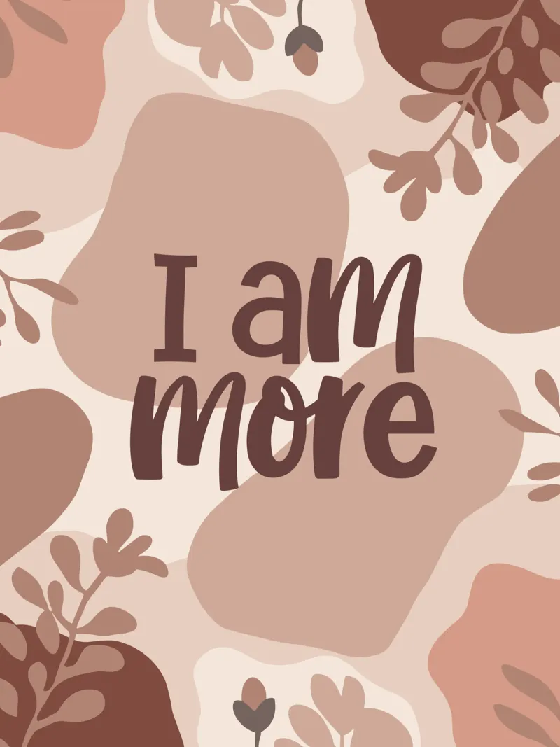 I Am More – Boho Pastel Empowerment Design canvas met Baklijst van Soleil Basque
