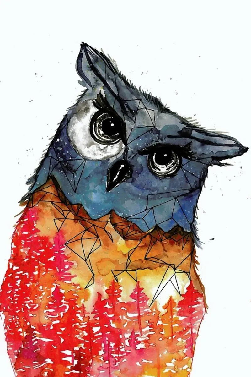 Owl pellicola backlit da Larissa van der Laan