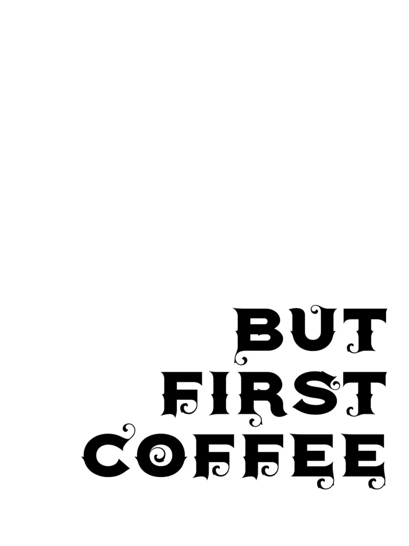 Ma prima il caffè pellicola backlit da YV TYPOGRAPHY