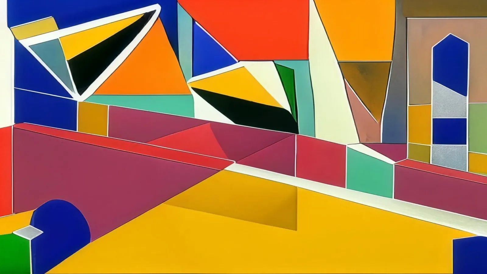 Excursion_landscape_9 canvas by Abstract Art by LK