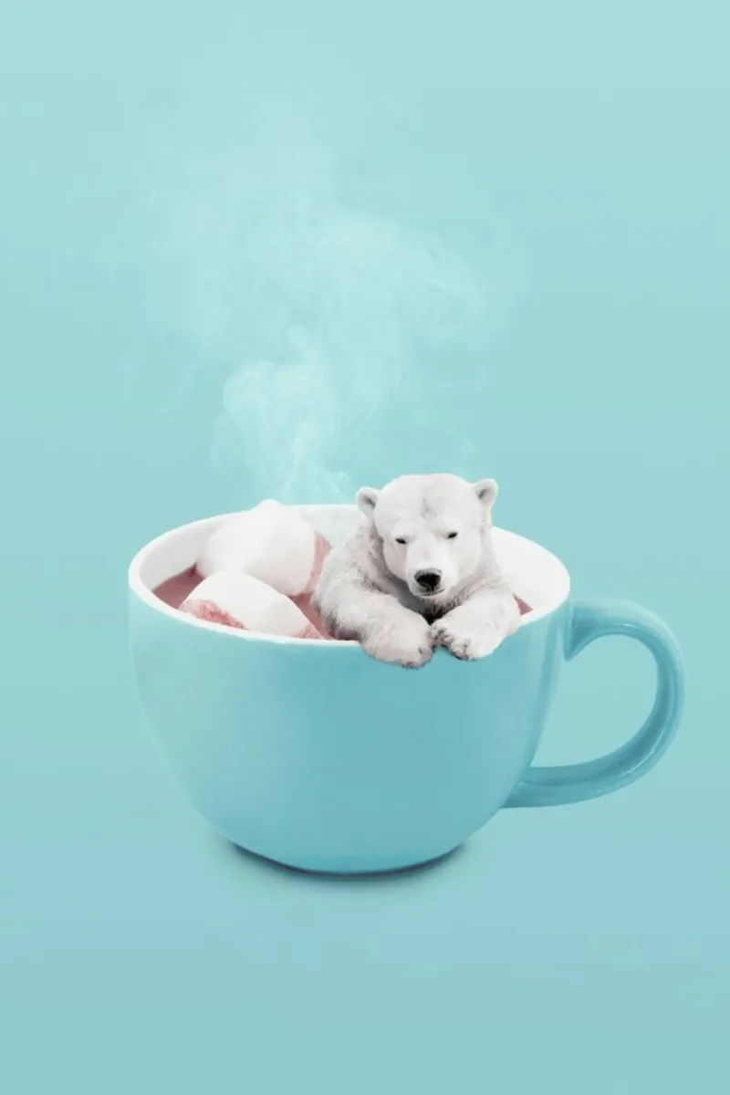 Hot Chocolate poster con telaio in legno da Jonas Loose