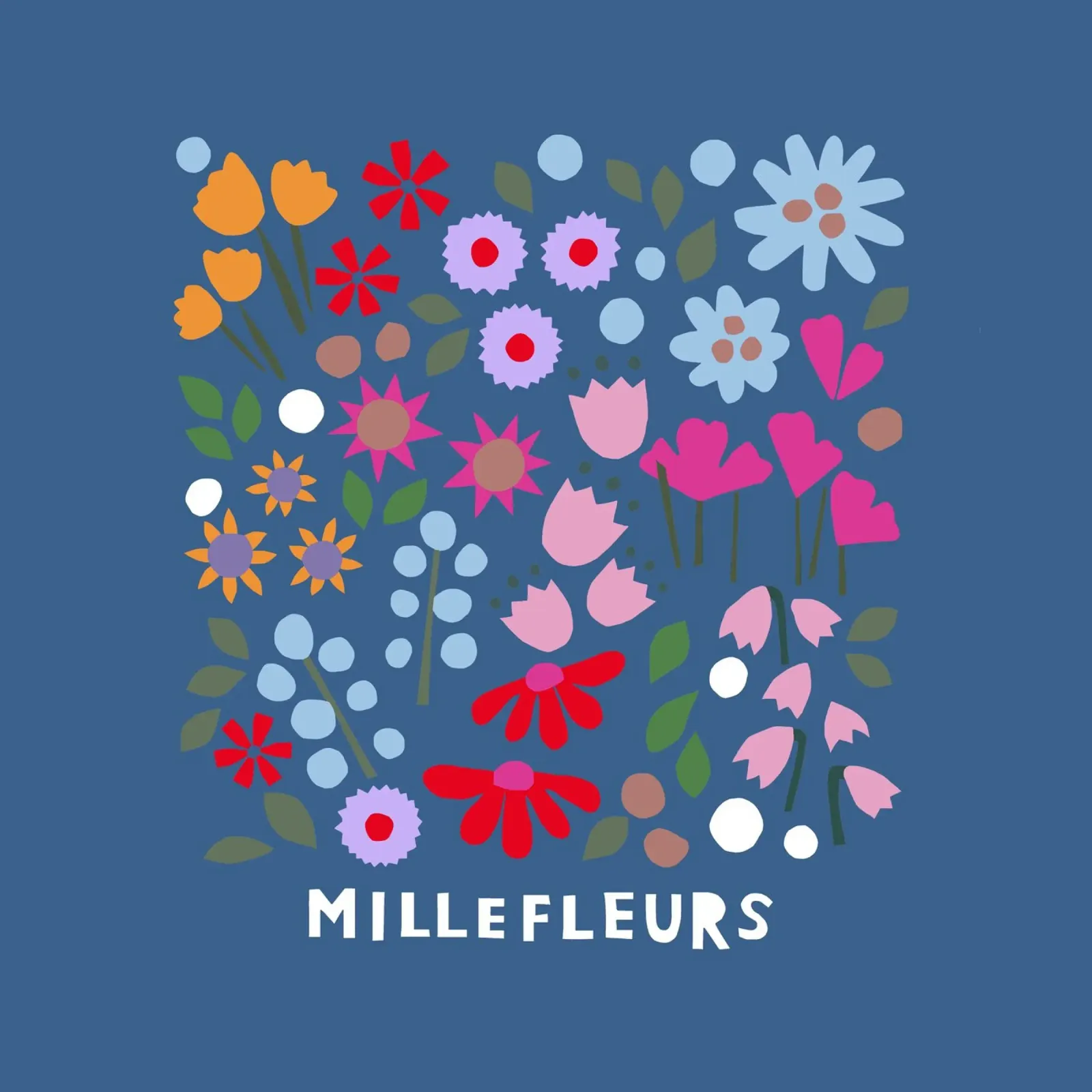 Millefleur dunkelblau plexiglass da Iris Knabenschuh Design