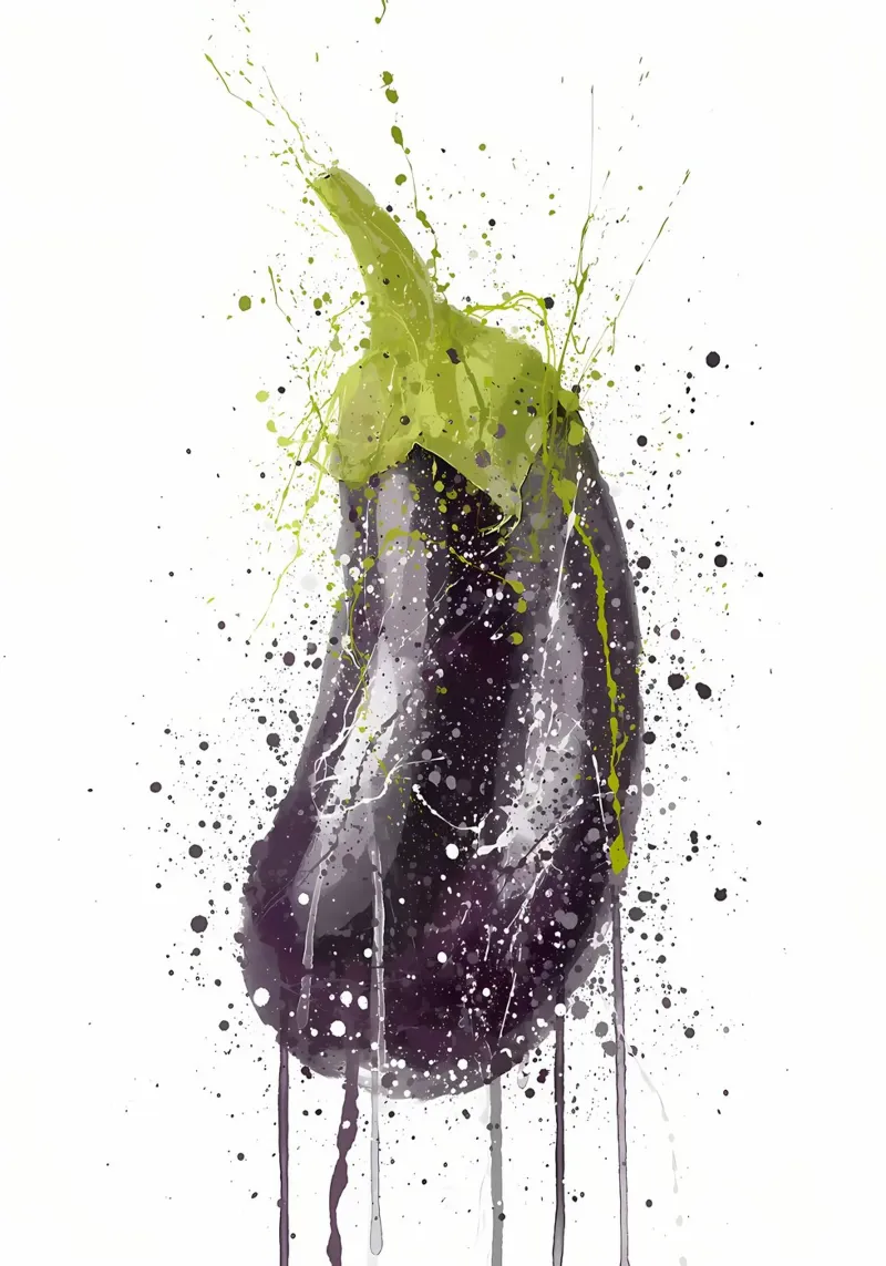 Melanzana Vegetale alluminio dibond da Mimi