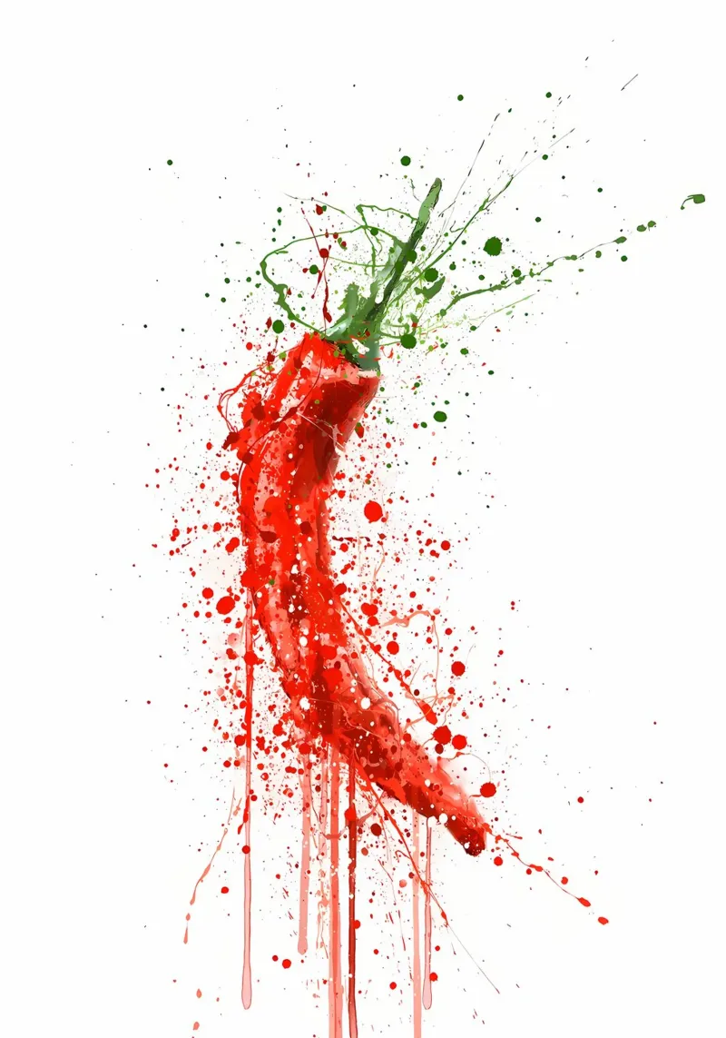 Peperoncino rosso pellicola backlit da Mimi