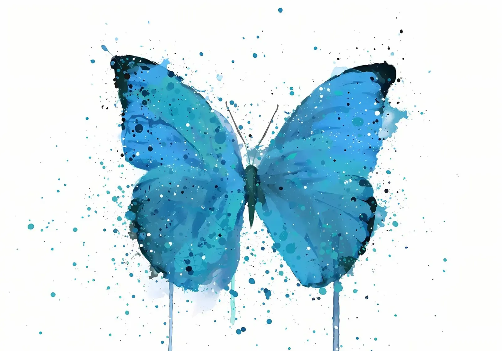 Farfalla Morpho pellicola backlit da Nami