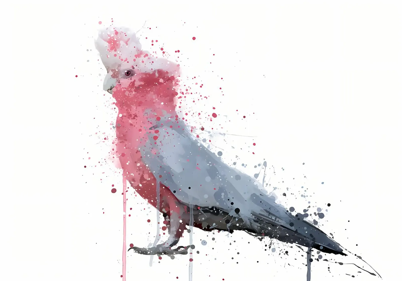 Rosa cacatua plexiglass da Nami