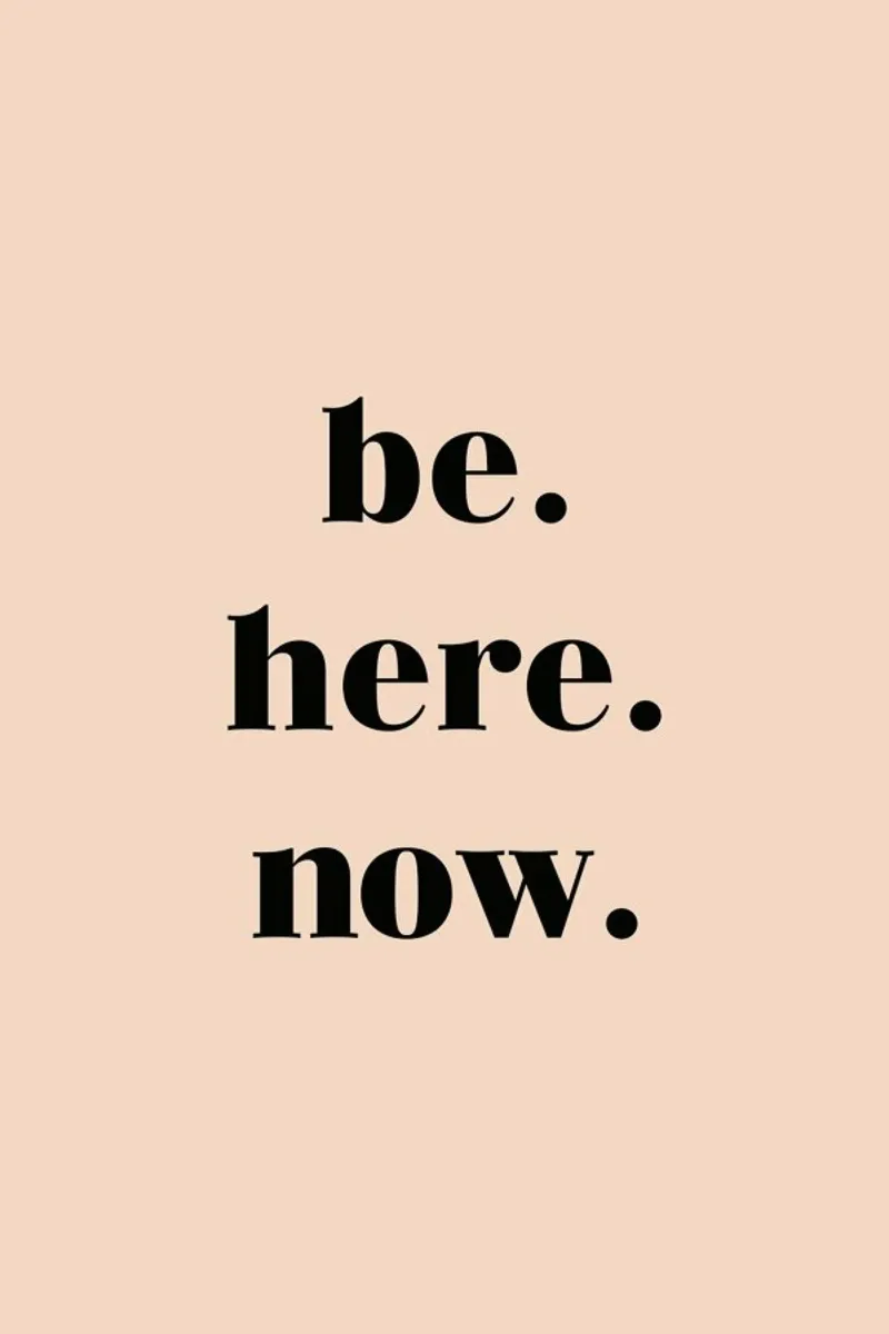 Be Here Now poster con telaio in plastica da Studio One