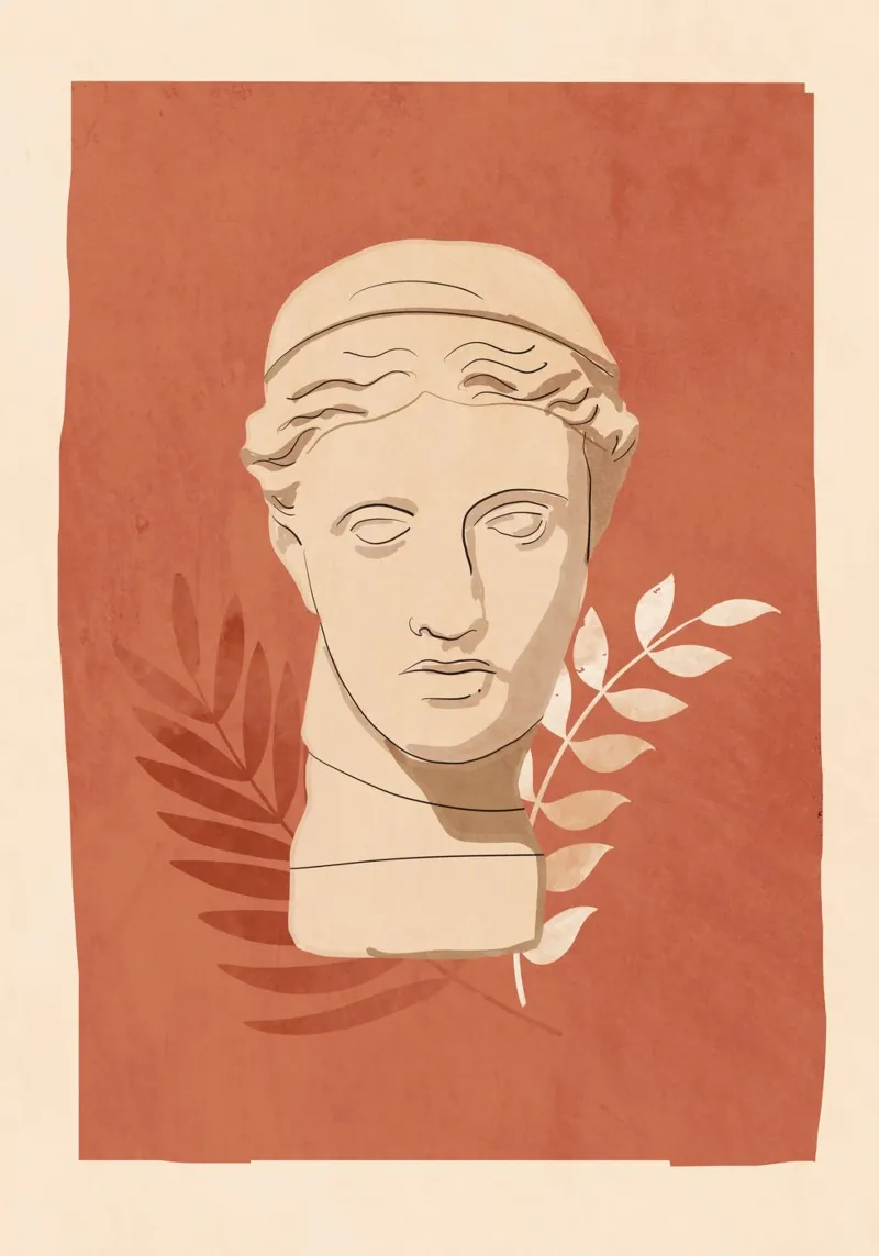 Busto minimalista 6 pellicola backlit da LeaDArt