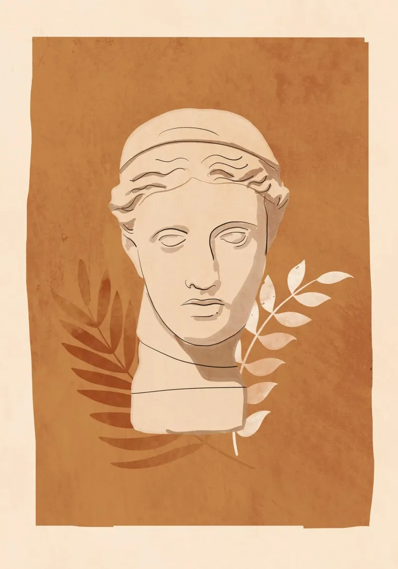 Minimalist Bust 8 hahnemühle by LeaDArt