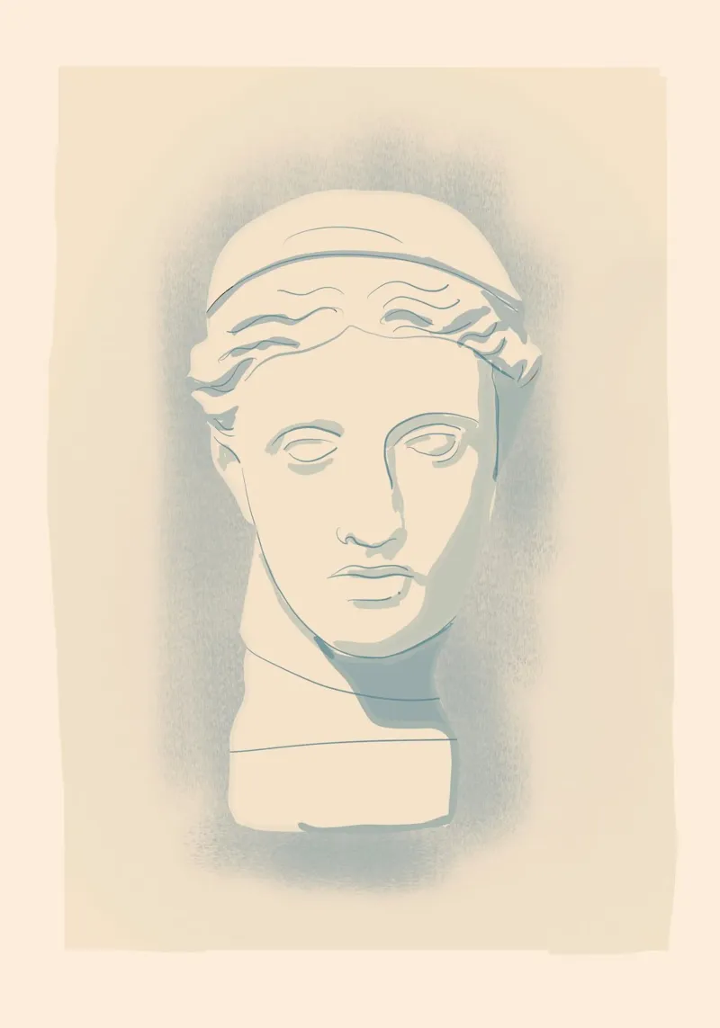 Busto minimalista 9 pellicola backlit da LeaDArt