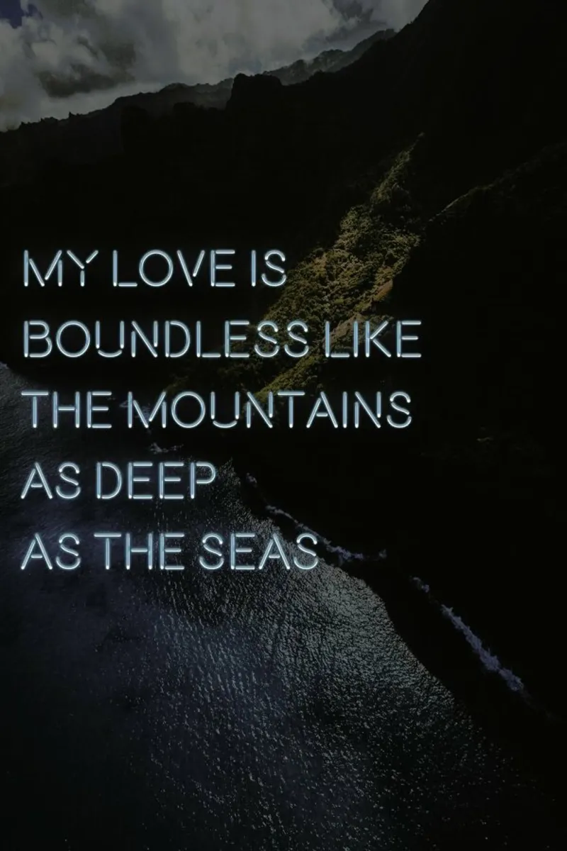 My love is boundless pellicola backlit da Oh Darling