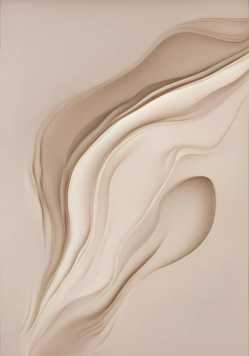minimalismo beige (8) poster con telaio in plastica da mitaco