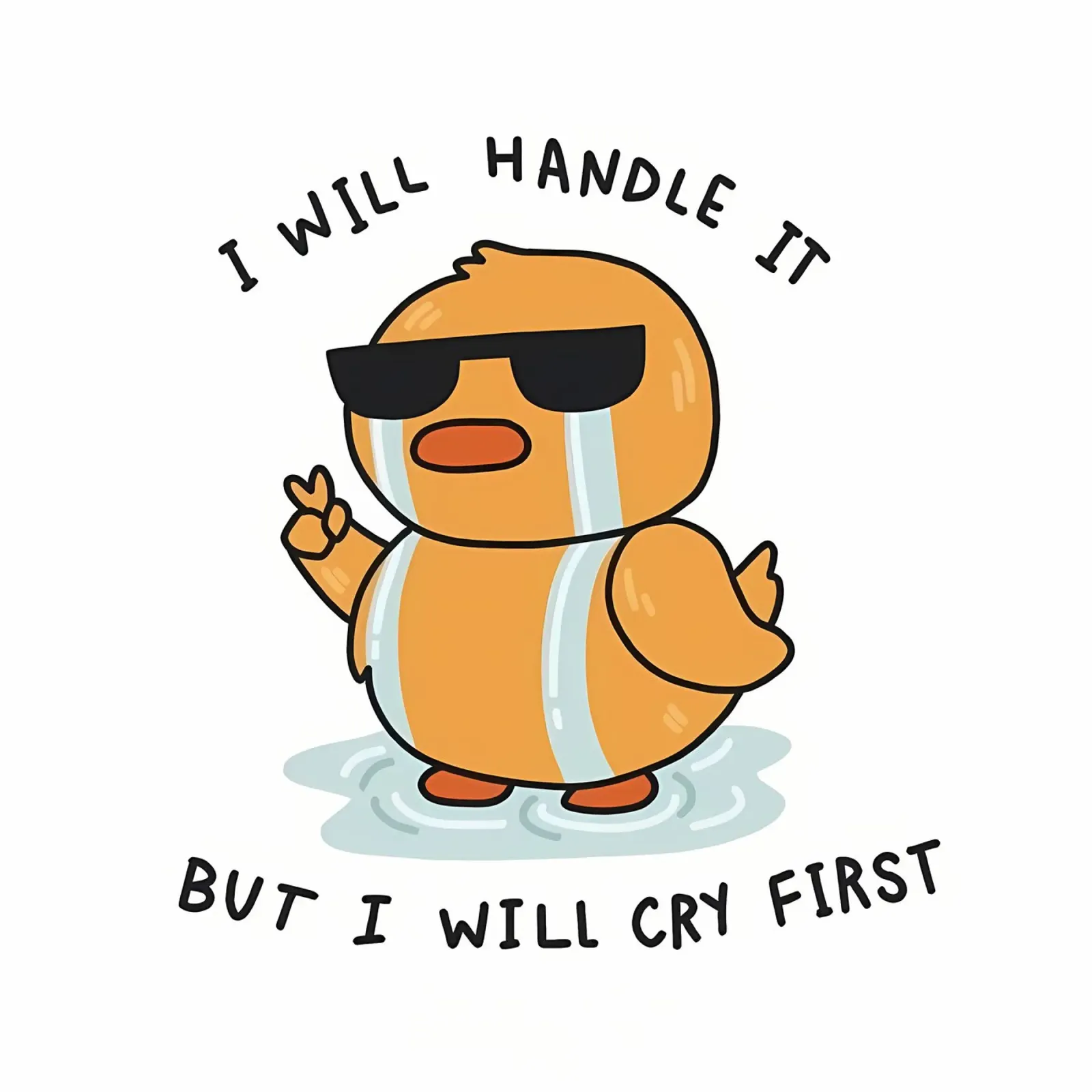 I will handle it but i will cry first canvas by Manhmai