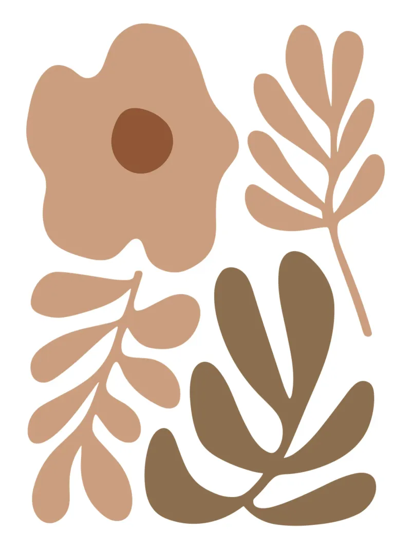 Boho Minimalist Foliage – Soft Pastel Botanical pellicola backlit da Soleil Basque
