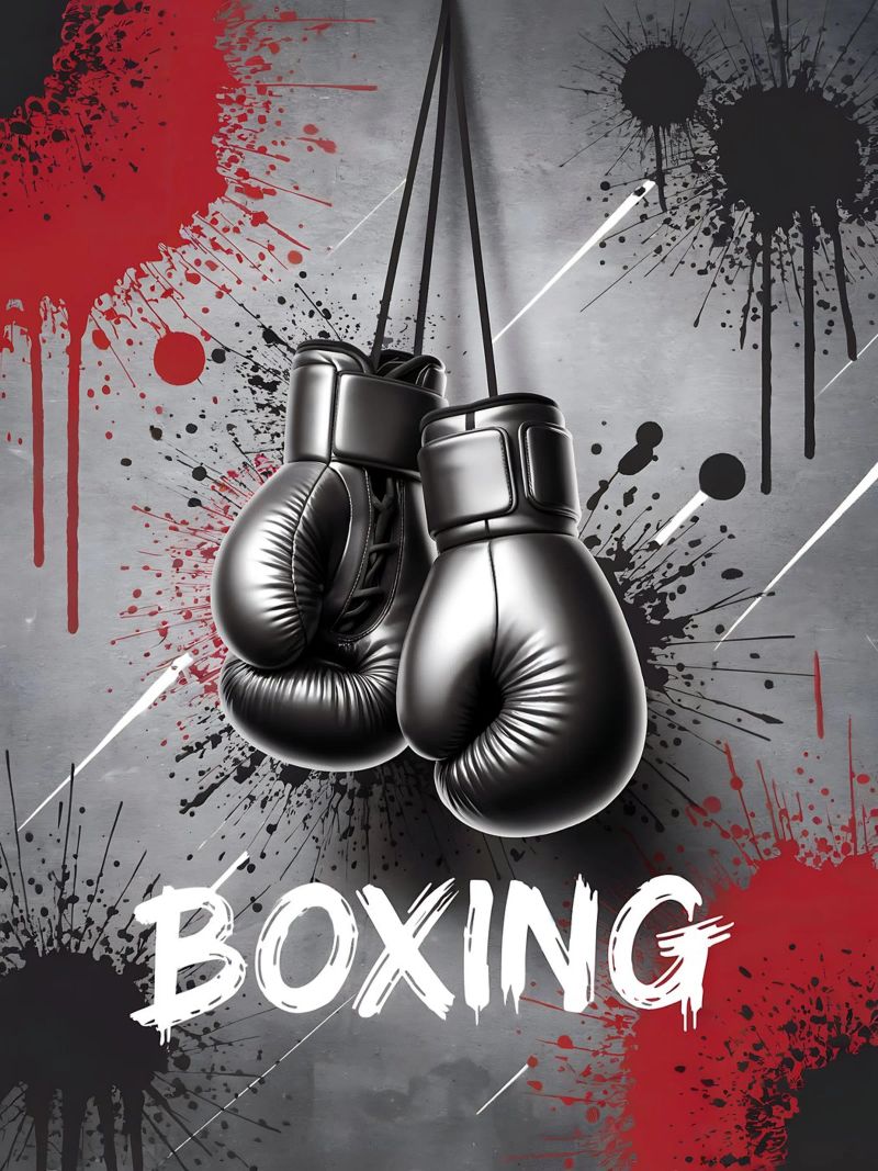 Boxen: Graffiti Boxerhandschuhe Poster von GameDay Studio