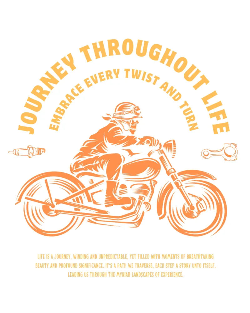 journey throughout life motor cycle canvas by ririedis