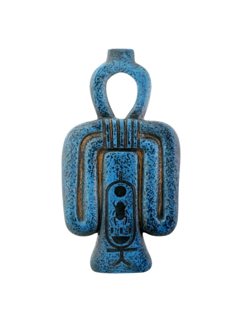 Amuleto di Iside egiziano Tyet, nodo Ankh, Arte poster con telaio in plastica da nirwanaart