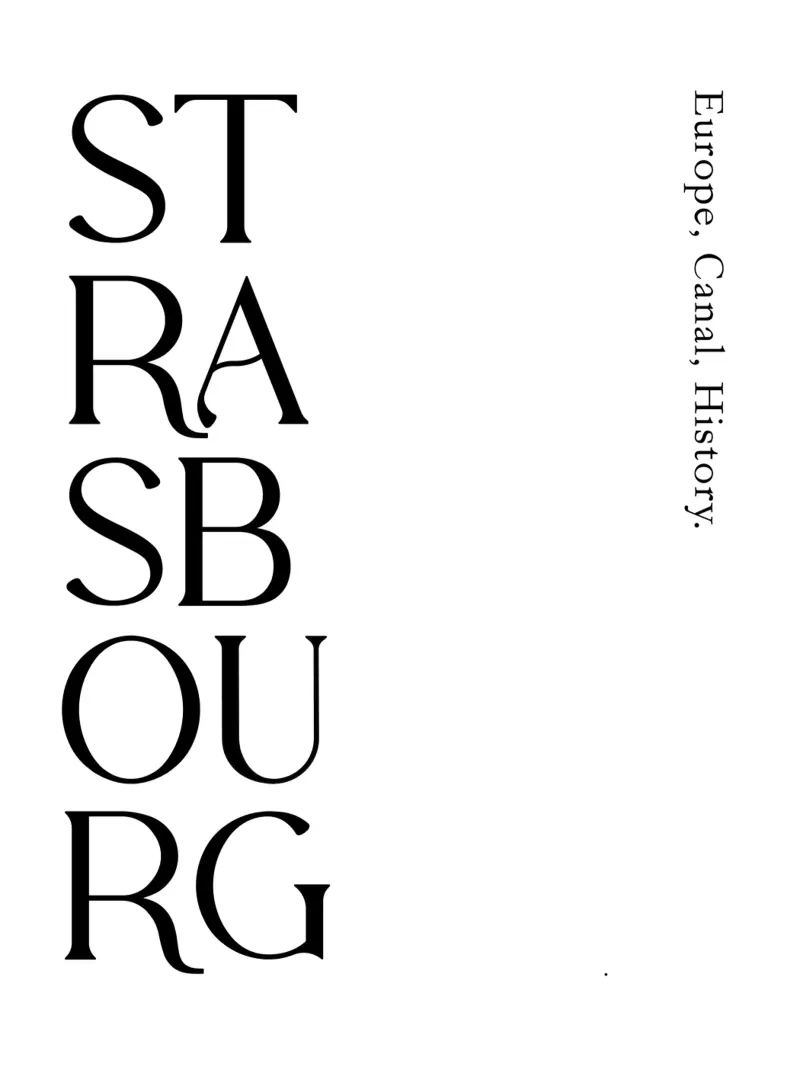 Tipografia di Strasburgo pellicola backlit da YV TYPOGRAPHY