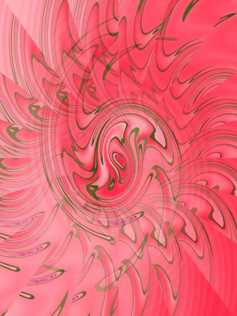 Abstract red twisted pattern canvas by Something for you
