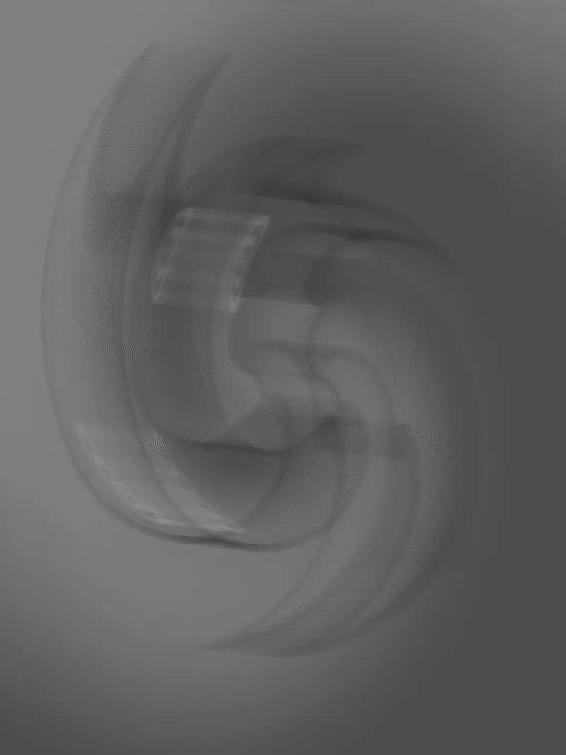 Abstract black and grey twisted pattern canvas by Something for you