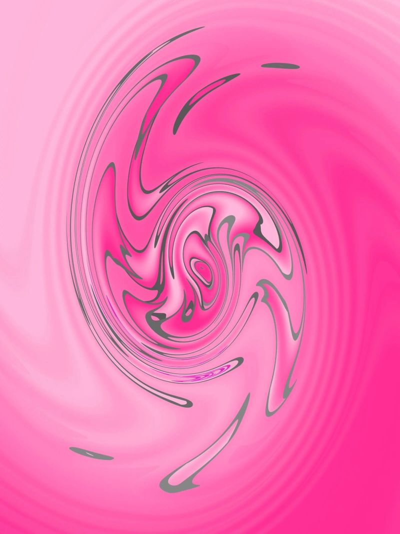 Motivo astratto rosa attorcigliato tela da Something for you