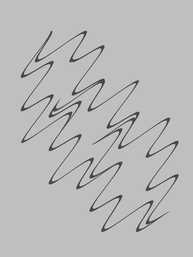 Abstract grey and black zigzag pattern canvas by Something for you