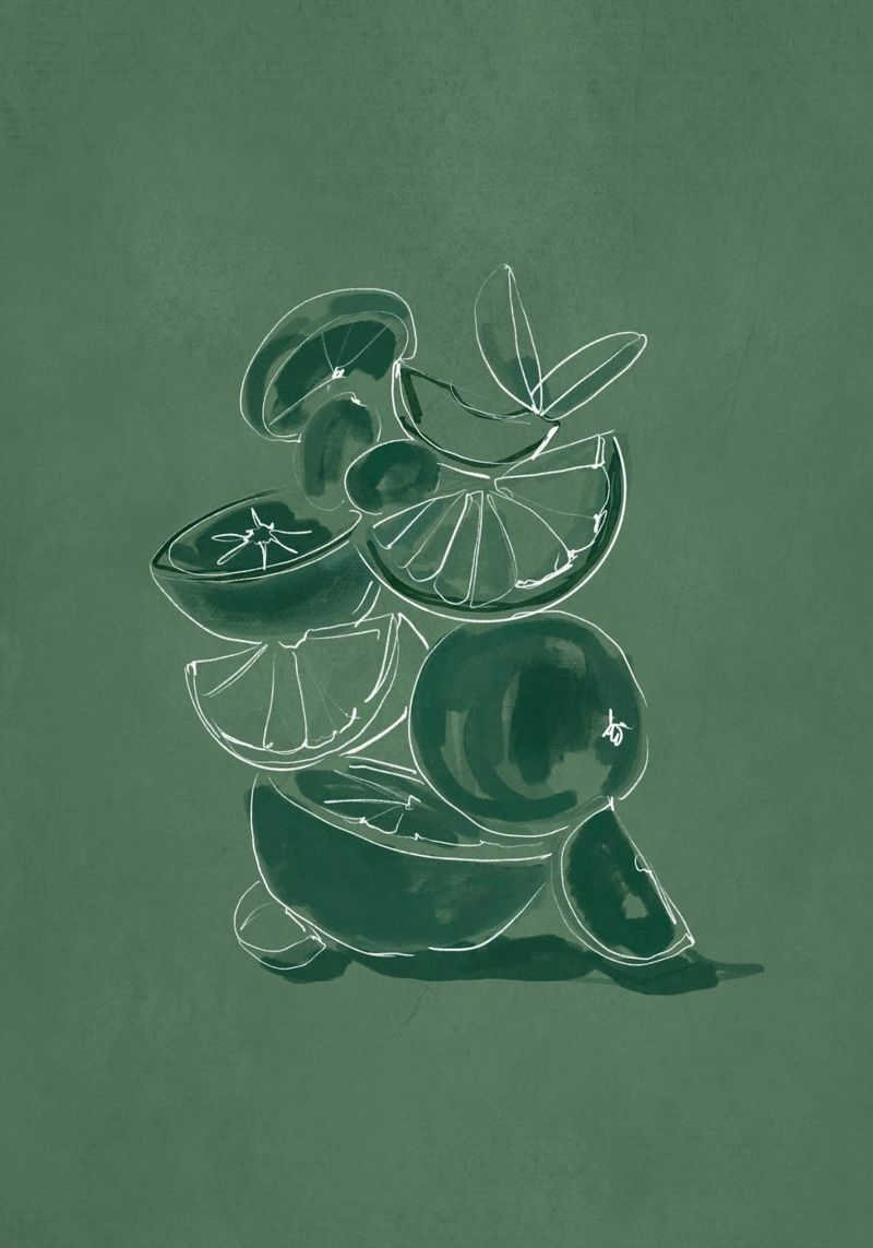 Frutta 5 scala poster da LeaDArt