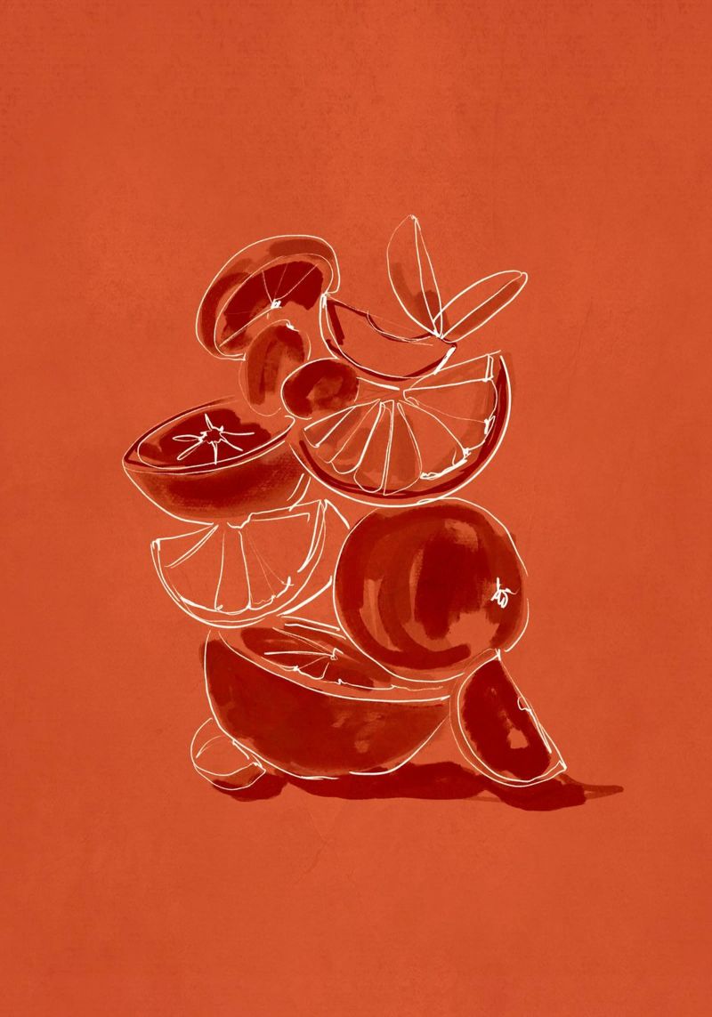 Frutta 6 scala poster da LeaDArt