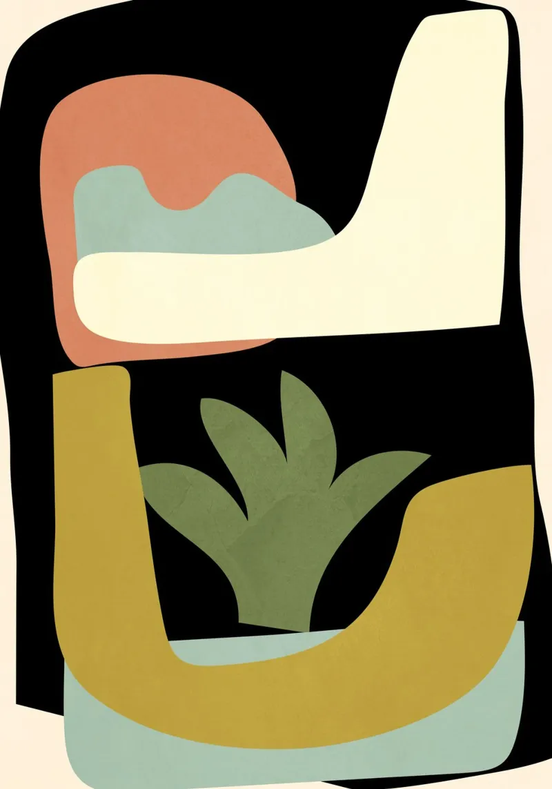Art abstrait 12 panneau forex de LeaDArt