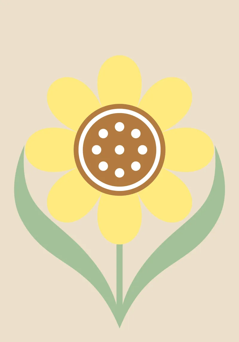 Sunny Bloom canvas by SMPLE