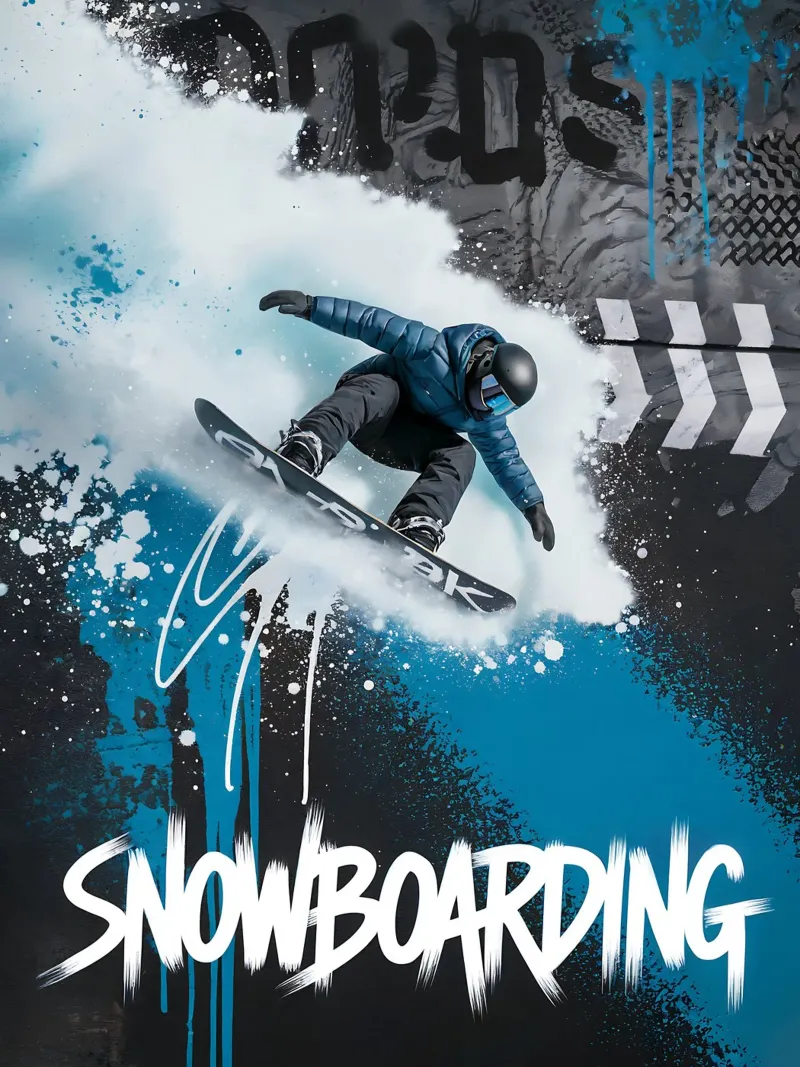 Snowboard: Snowboard Graffiti pellicola backlit da GameDay Studio