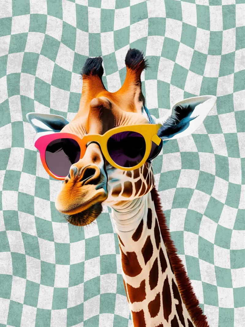 Goccia di giraffa pellicola backlit da Doodle Dreams Art