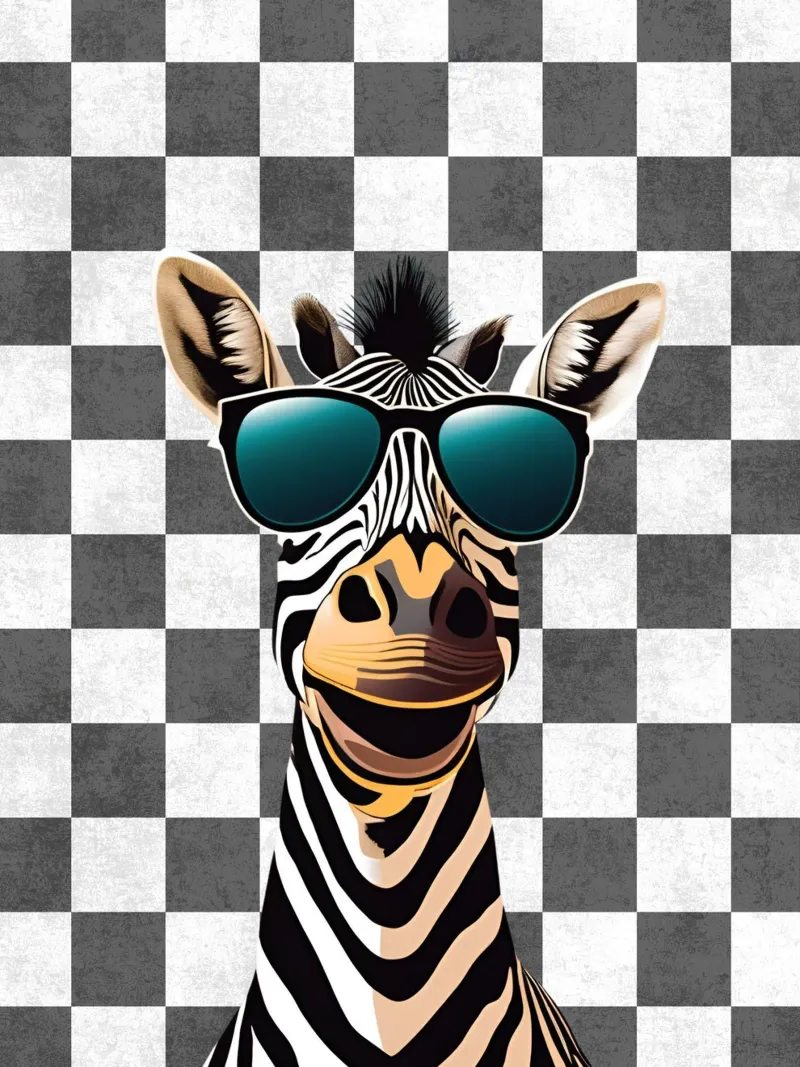 Scanalatura a zebra alluminio dibond da Doodle Dreams Art