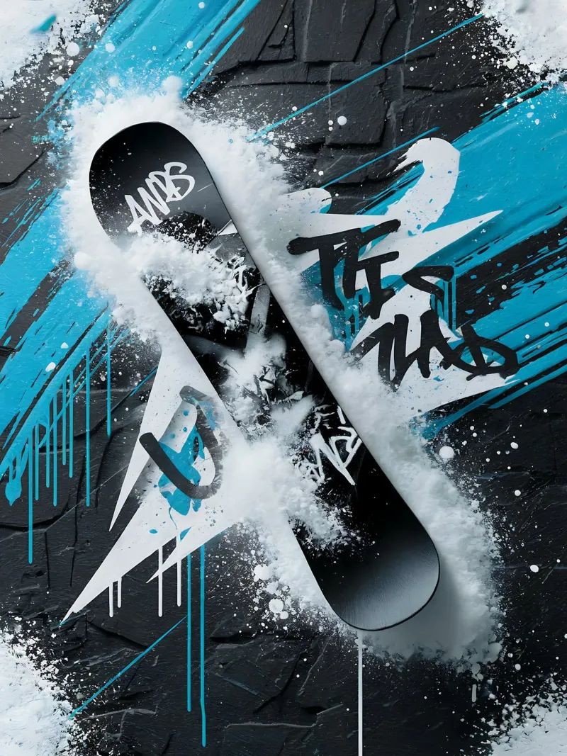 Snowboard: Graffiti Snowboarding pellicola backlit da GameDay Studio