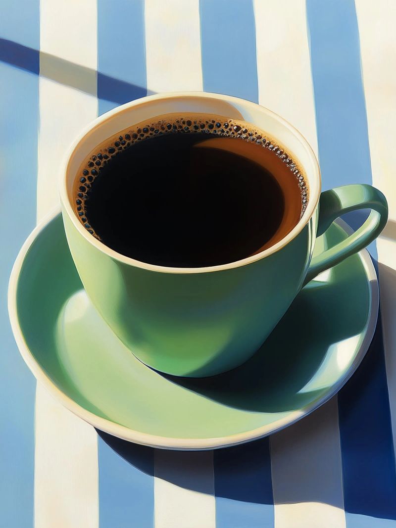 Caffè mattutino in terrazza poster da Spice & Style