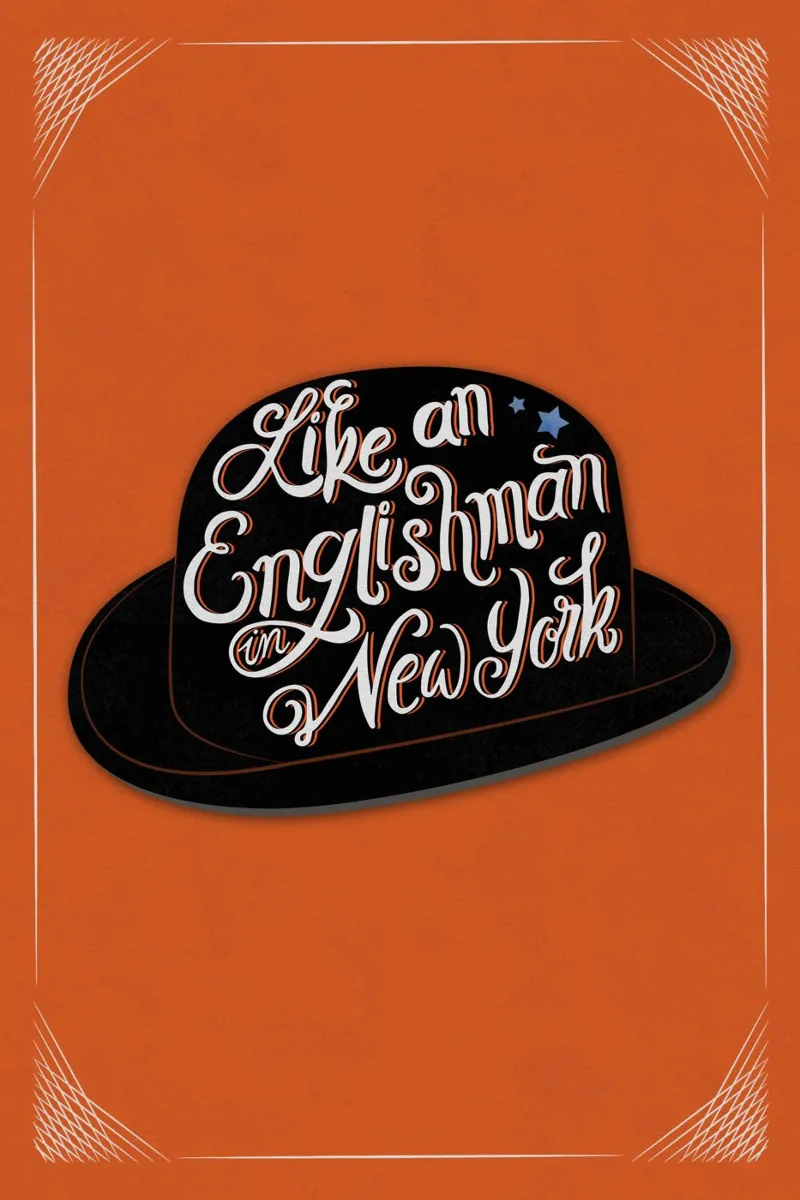 Als een Engelse man in New York. Cooles Handlettering canvas met Baklijst van CalliLetters