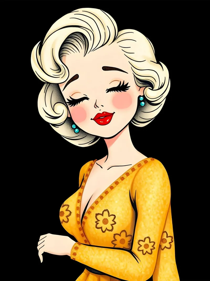MARILYN MONROE backlit film by COLLEEN CRAFTS