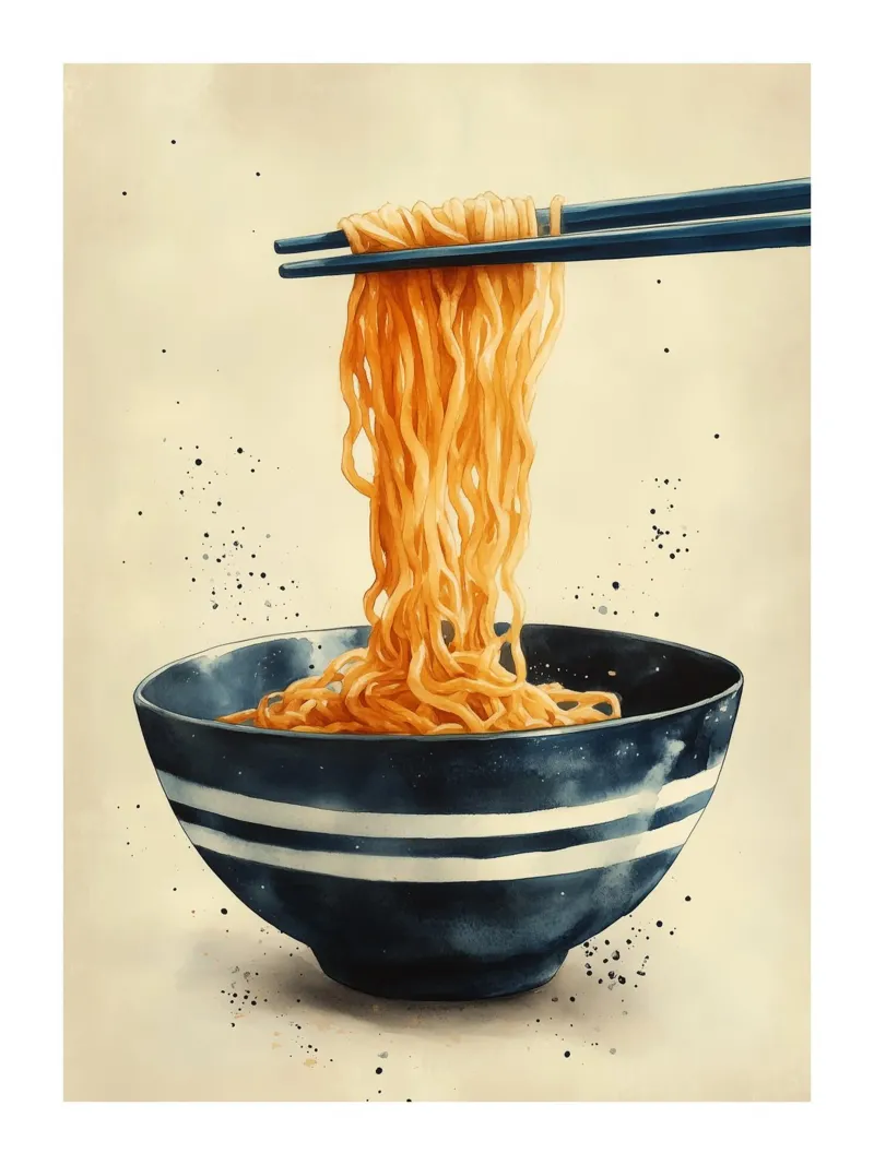 Tagliatelle asiatiche poster da Spice & Style