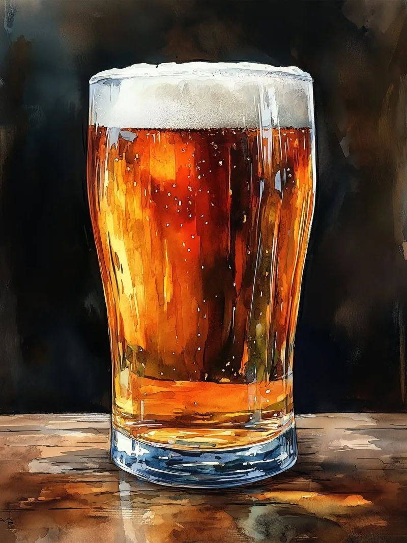 Birra ambrata carta hahnemühle da Spice & Style