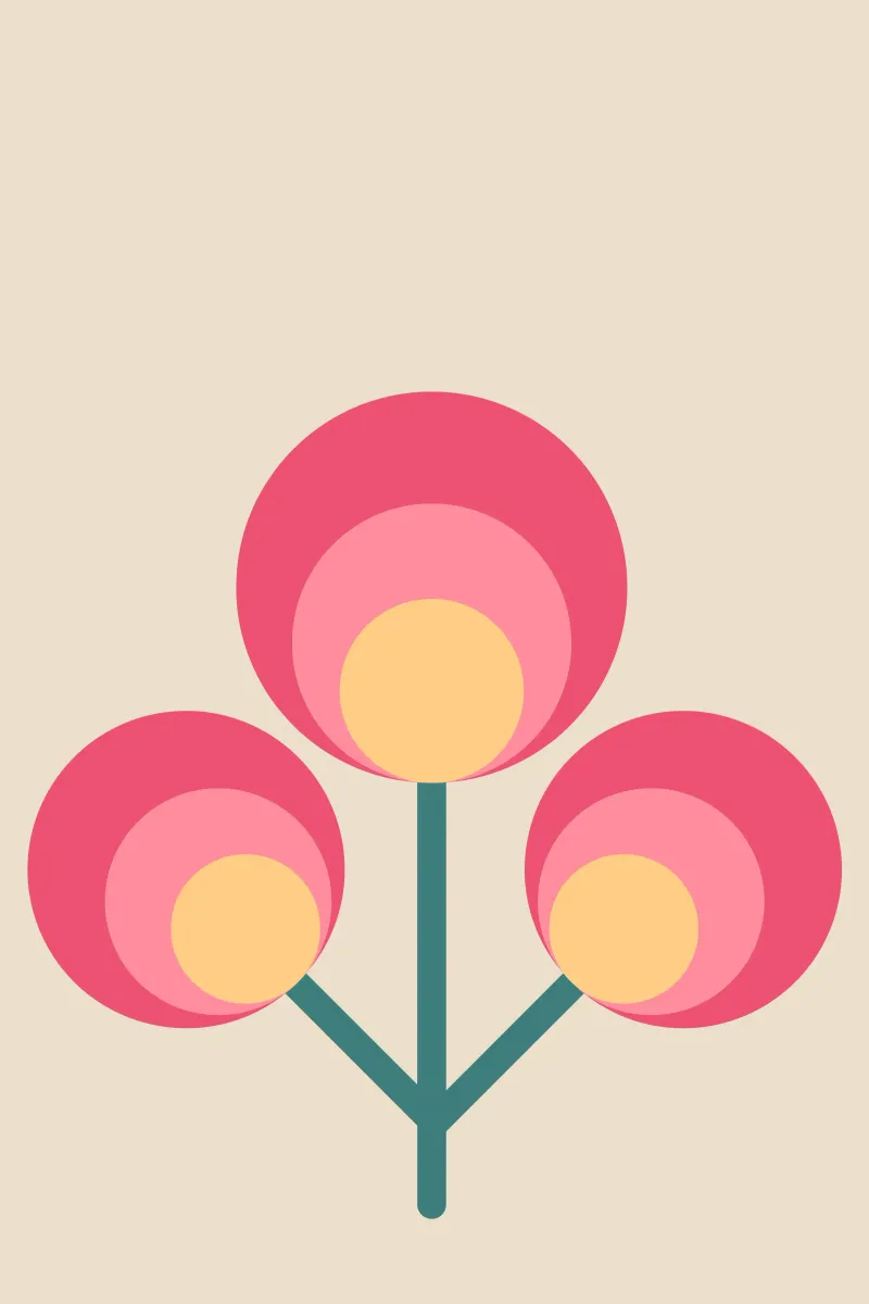 Trio Bloom hahnemühle by SMPLE