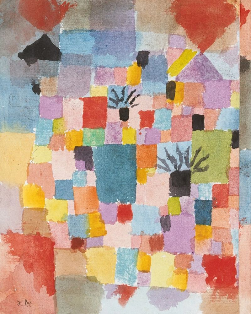 Paul Klee - Südliche Gärten Poster von Timeless Artworks