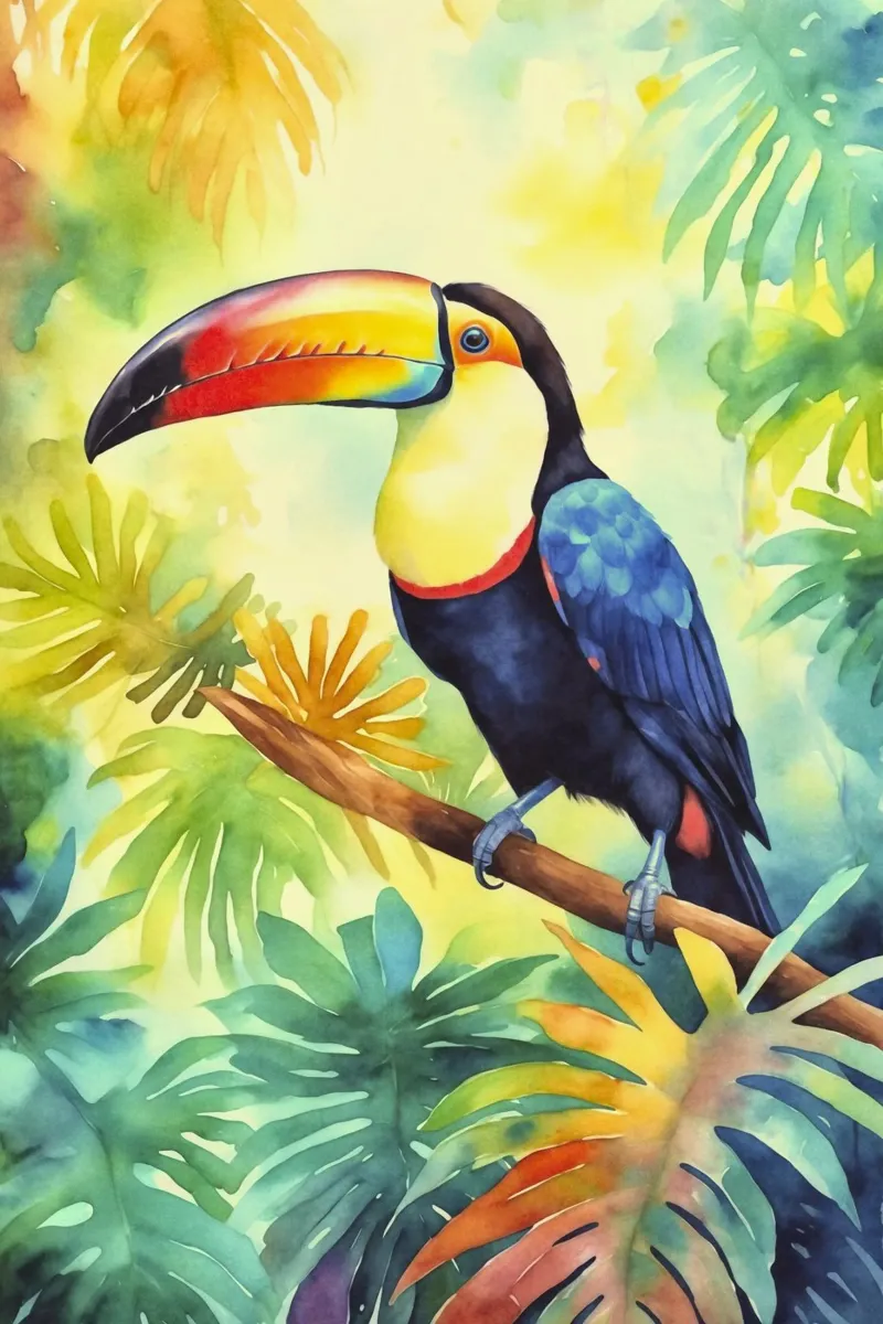 Tropical Toucan Paradise poster by Andrea Haase Modern Home