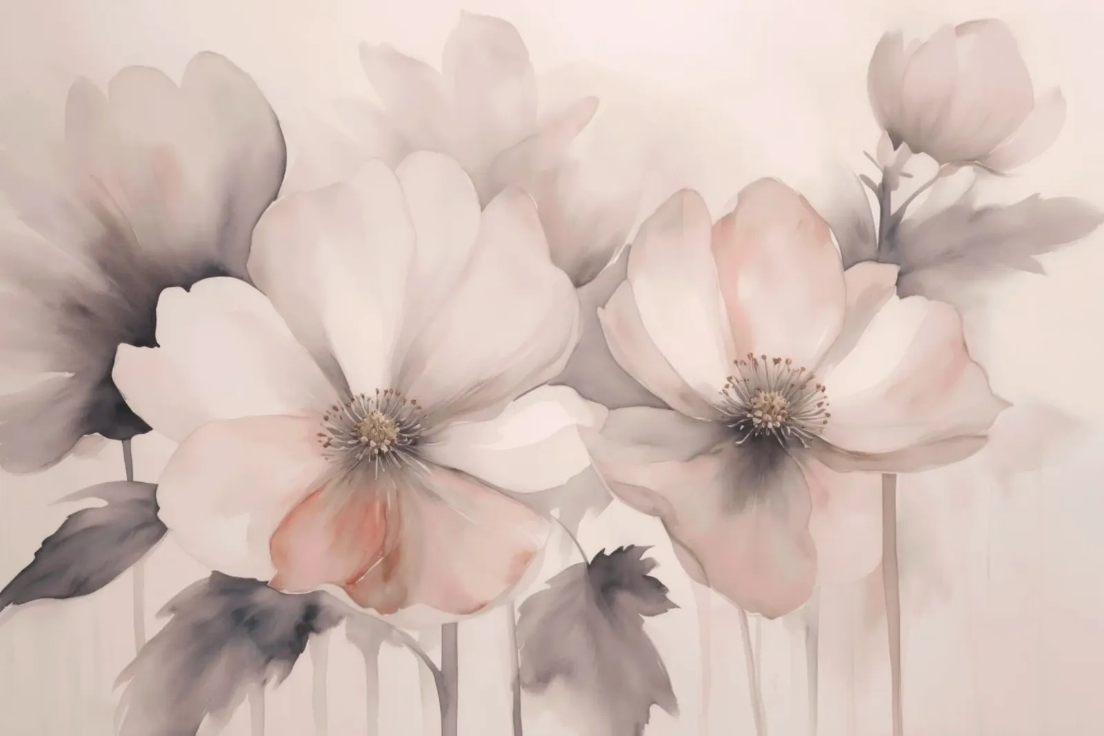 Fiori di primavera delicati rosa carta hahnemühle da Andrea Haase Floral Passion
