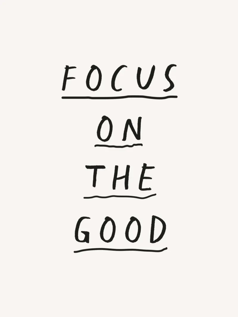 Focus sul bene Design tipografico estroso disegnato a mano poster con telaio in alluminio da THE MOTIVATED TYPE