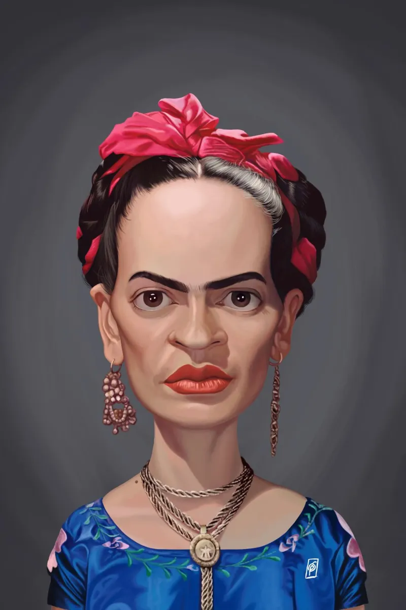 Frida Kahlo pellicola backlit da Rob Art | Illustration