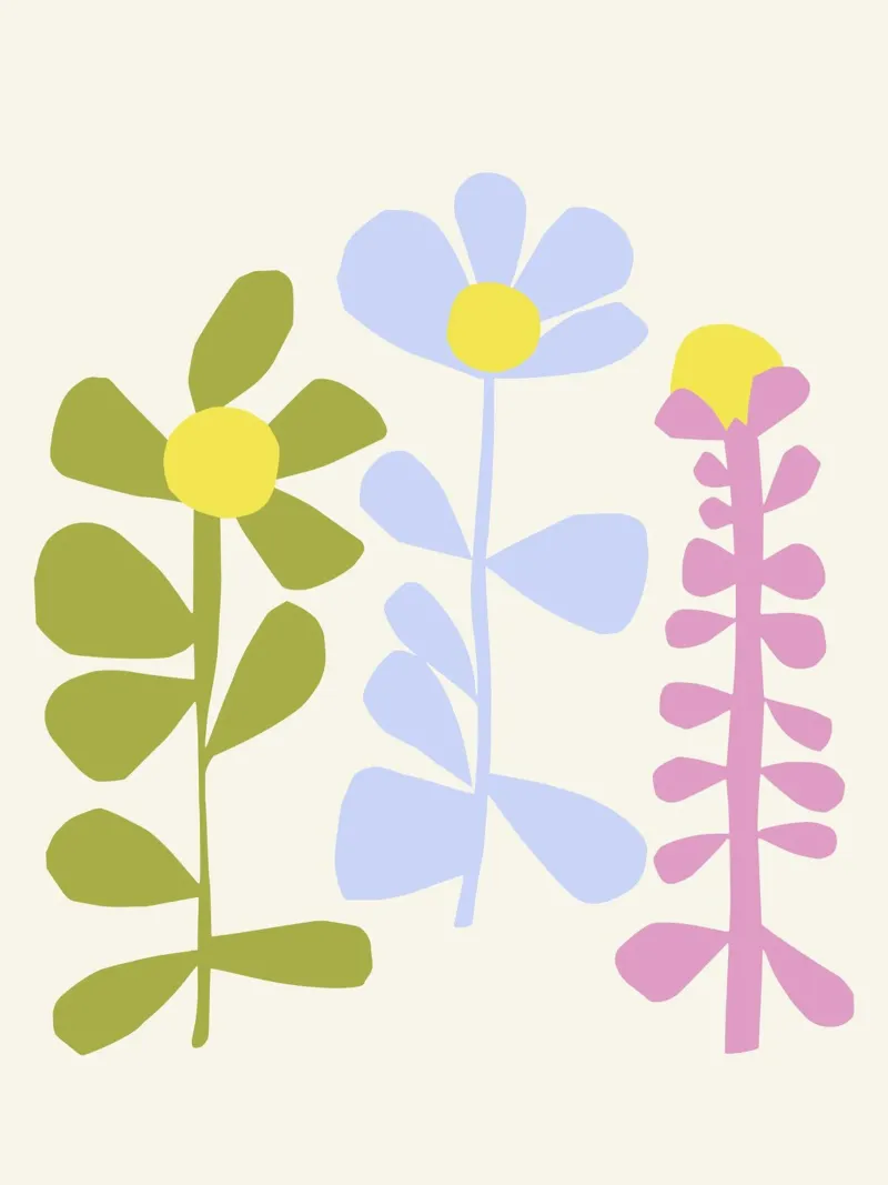 3 Fiori alluminio dibond da All Colours