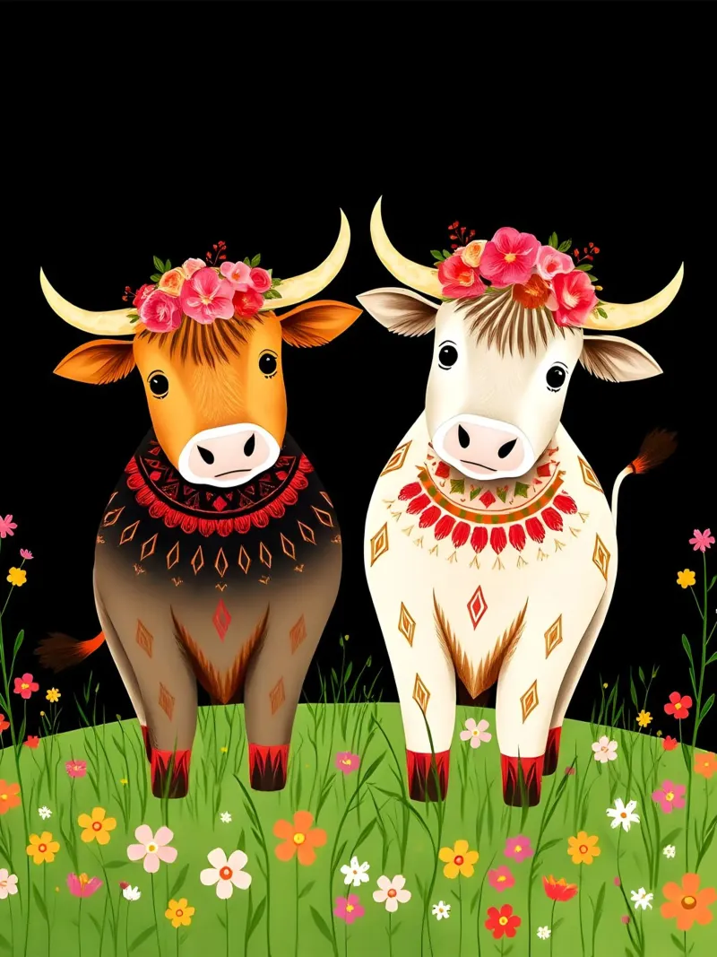 Mucche Highland in un prato selvaggio alluminio dibond da COLLEEN CRAFTS