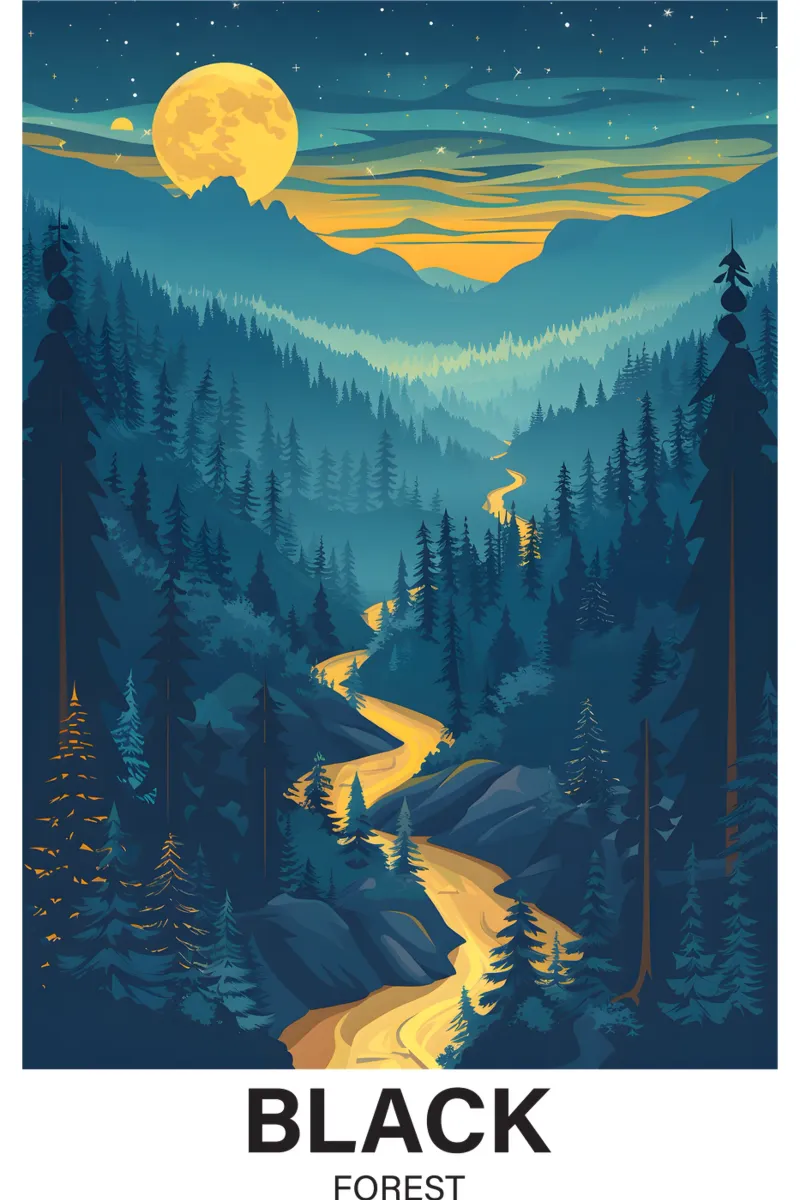 Foresta Nera plexiglass da Wanderlust Vibes